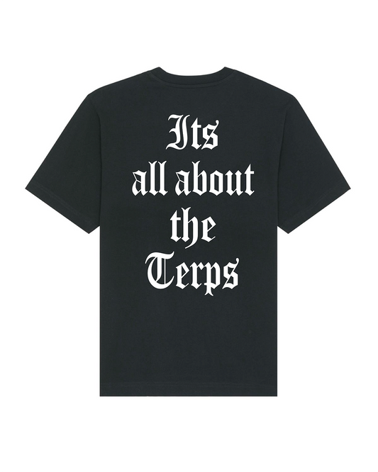 T-Shirt Oversize "Its all about the Terps" by River Valley Glass Gallery