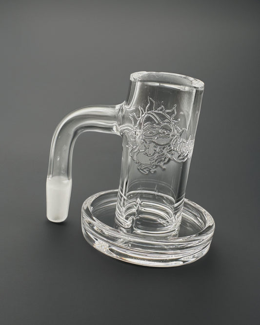 Quartz Banger 10mm 90° Slurper by Sunriseglasgallery